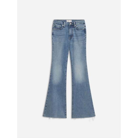 NEW FRAME le easy flare raw fray jean in whimsy - Picture 2 of 4